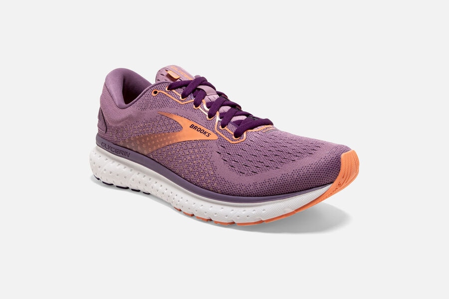 Glycerin 18 Road Brooks Running Shoes NZ Womens - Purple - IGCJOR-425